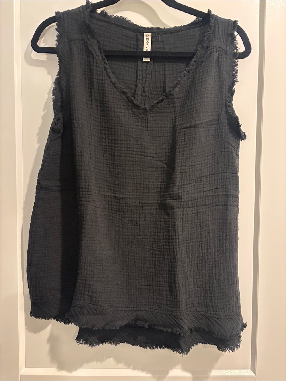 Zenana Women’s Gauze Tank Top Small
